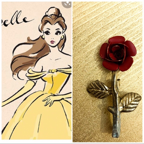 Vintage Jewelry - Vintage Enchanted Rose Pin.